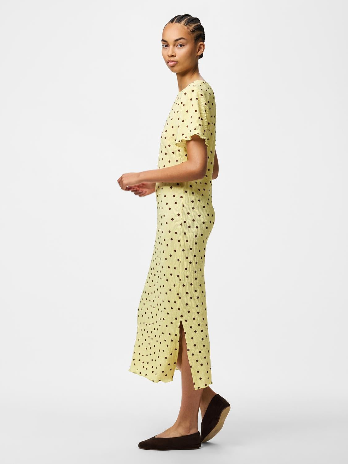 PCFLORA Midi Dress - French Vanilla - VERO MODA & VILA Bergvik